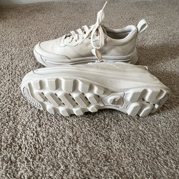 Sorel Women Ona 503 Everyday Low WP Sneakers Size US 9 Sea Salt Chalk Leather - Picture 6 of 7